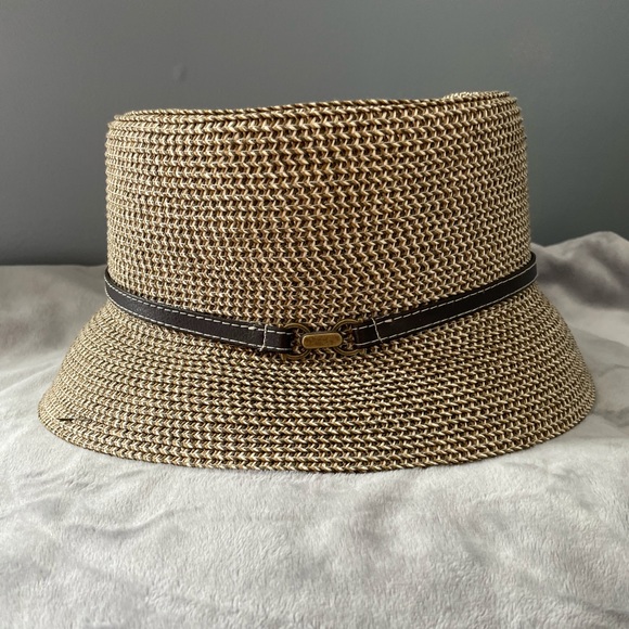 Nine West Straw Bucket Hat